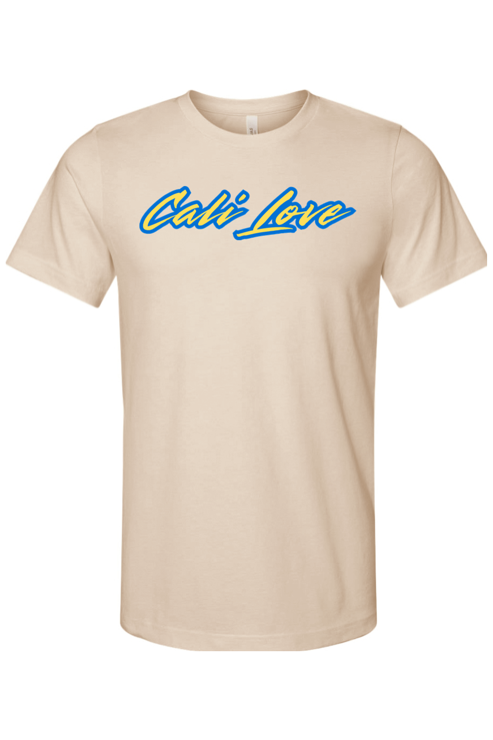 Cali Love - Blue/Yellow Font Unisex Short Sleeve Shirt
