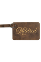 Mildred - 4 1/4" x 2 3/4" Laserable Leatherette Luggage Tag