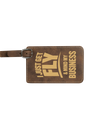 Get Fly & Mind My Business - 4 1/4" x 2 3/4" Laserable Leatherette Luggage Tag
