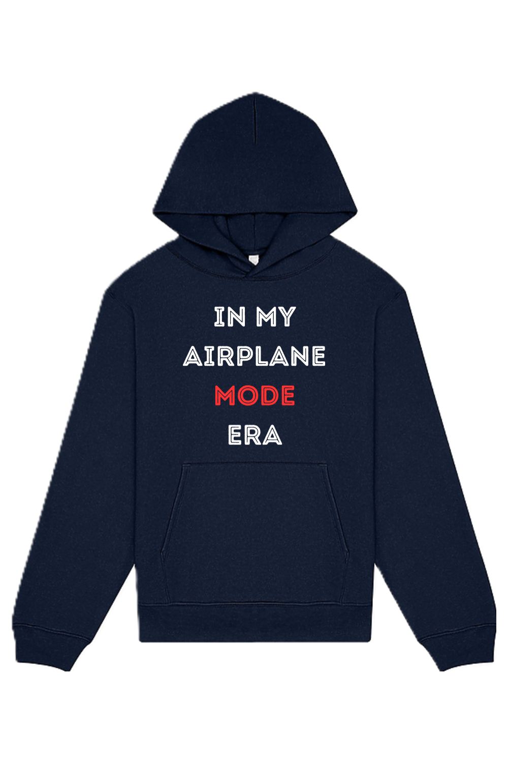 Airplane Mode Era - White/Red Front Unisex Heavyweight Hoodie