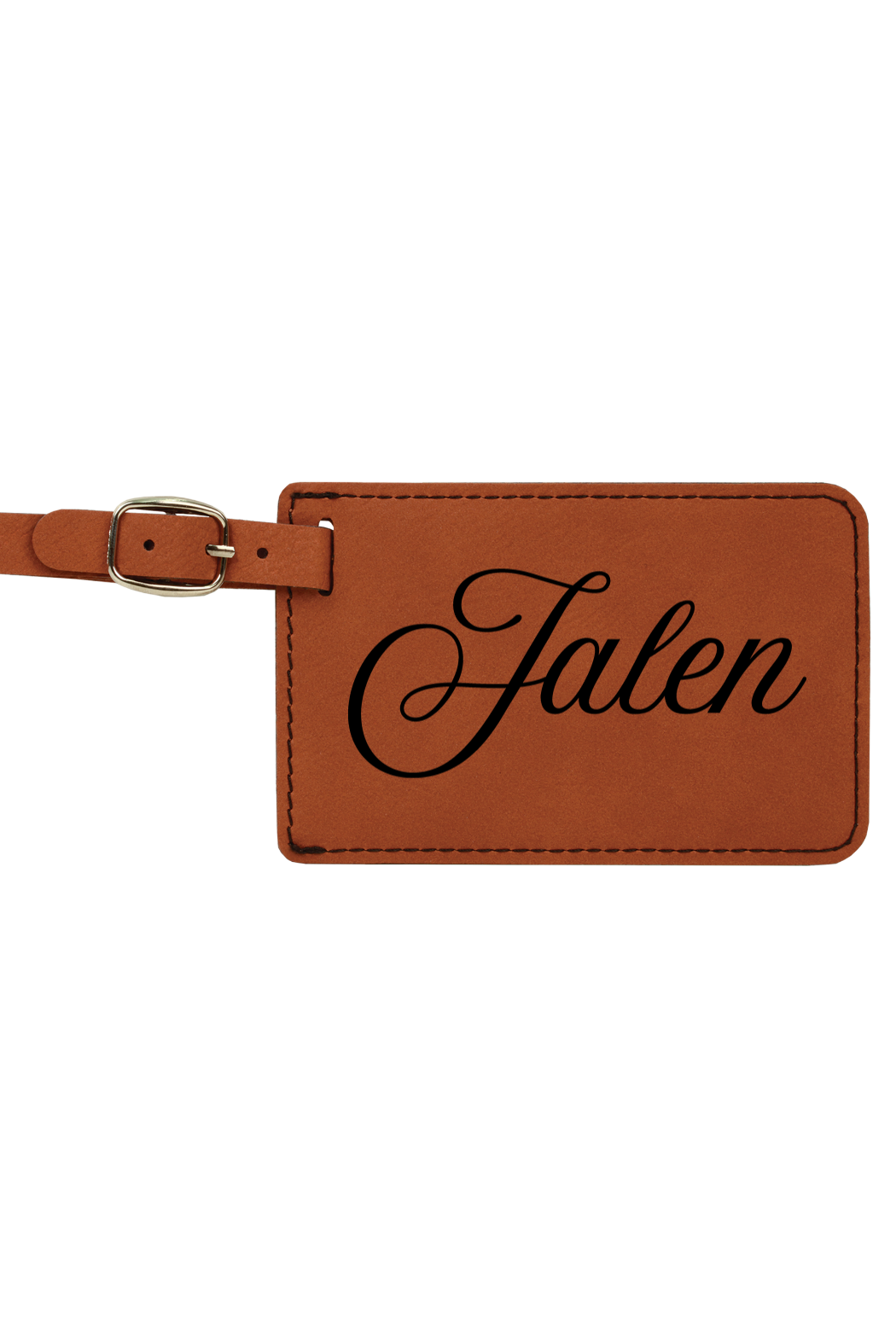Jalen - 4 1/4" x 2 3/4" Laserable Leatherette Luggage Tag