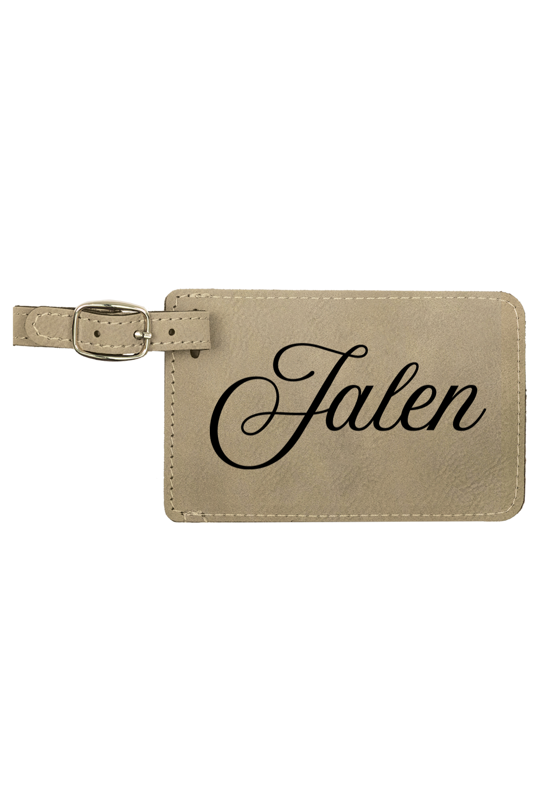 Jalen - 4 1/4" x 2 3/4" Laserable Leatherette Luggage Tag