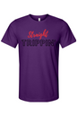 Straight Trippin' - Red/Black Font Unisex Short Sleeve Shirt
