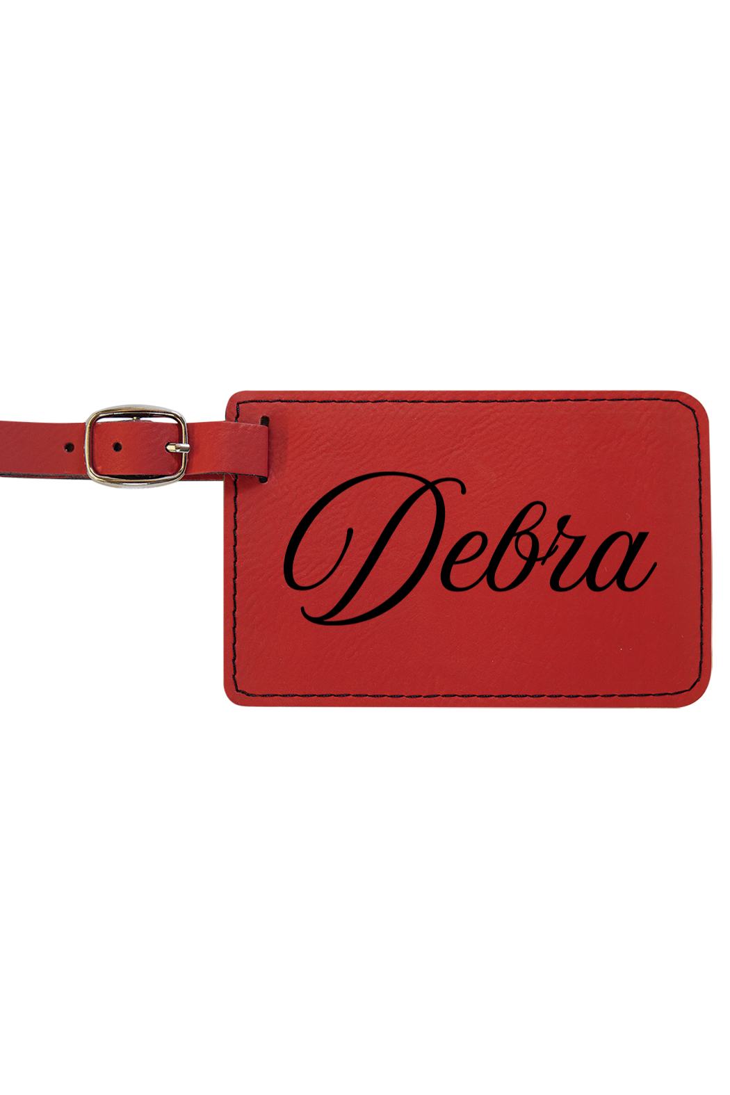 Debra - 4 1/4" x 2 3/4" Laserable Leatherette Luggage Tag