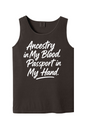 Ancestry in My Blood - White Font Unisex Tank Top