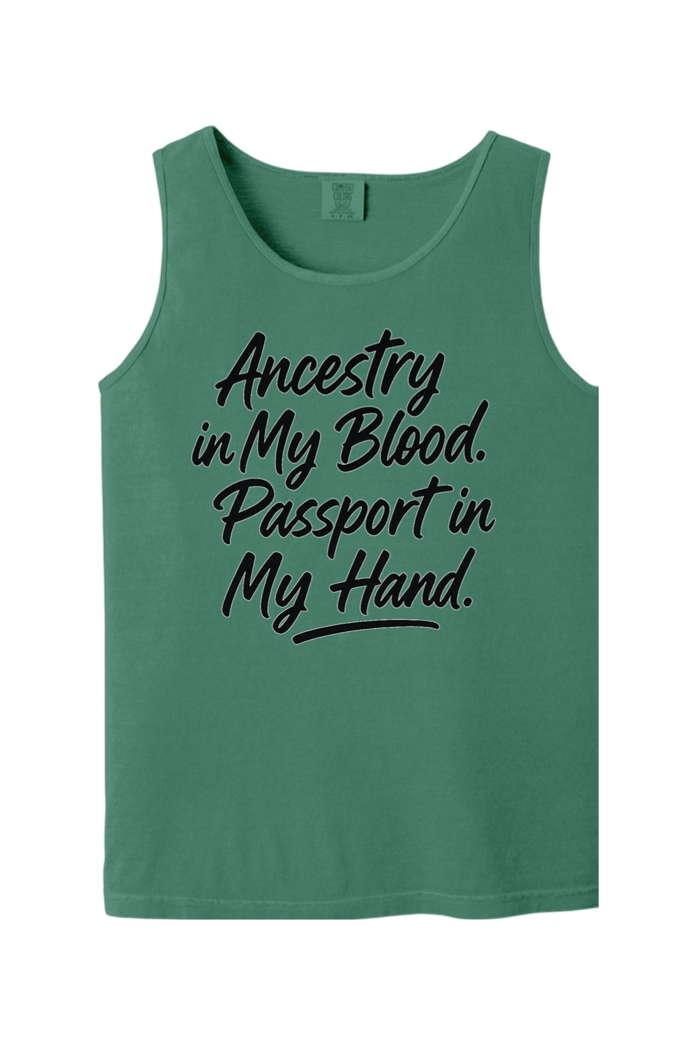 Ancestry in My Blood - Black Font Unisex Tank Top