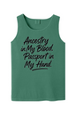 Ancestry in My Blood - Black Font Unisex Tank Top