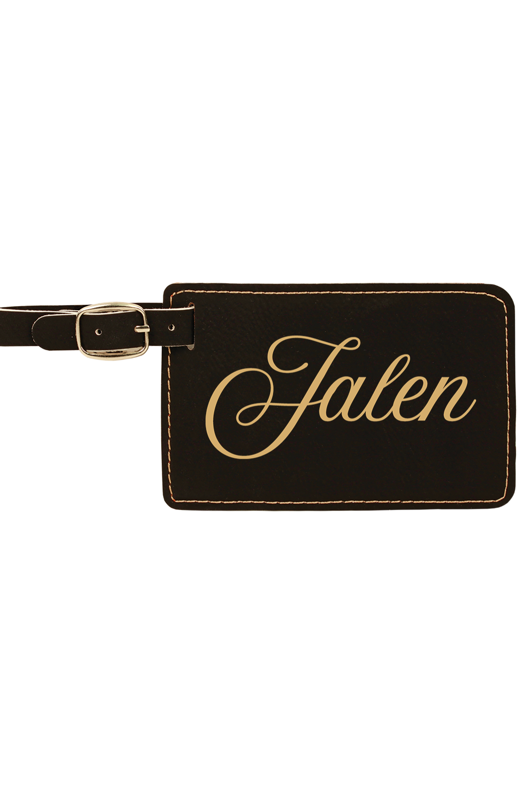 Jalen - 4 1/4" x 2 3/4" Laserable Leatherette Luggage Tag