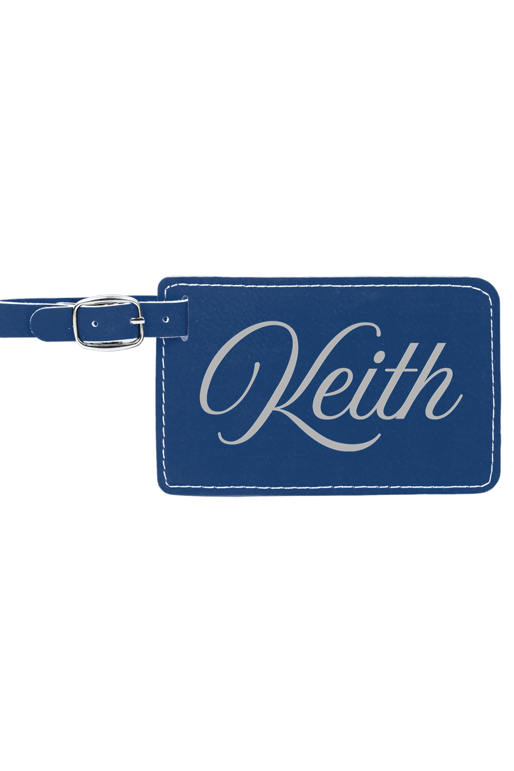 Keith - 4 1/4" x 2 3/4" Laserable Leatherette Luggage Tag