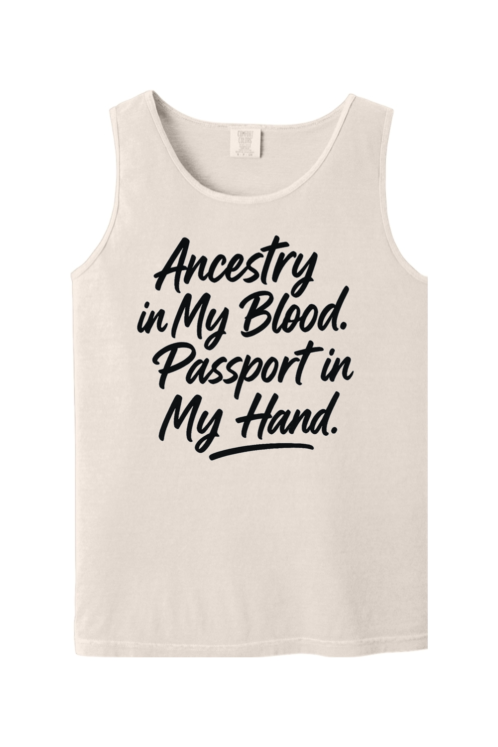 Ancestry in My Blood - Black Font Unisex Tank Top
