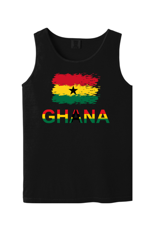 Ghana Flag - Unisex Tank Top