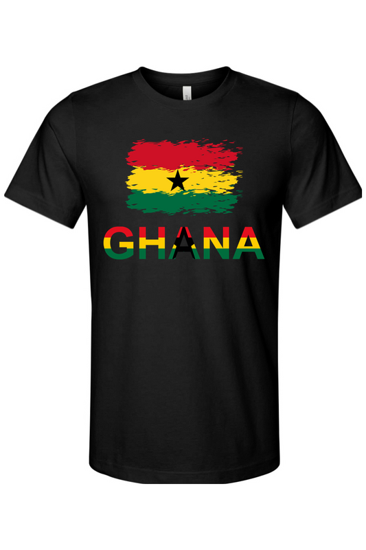 Ghana Flag - Unisex Short Sleeve Shirt