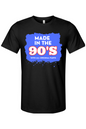 Made in the 90s Original Parts - White/Blue Unisex Short Sleeve Shirt