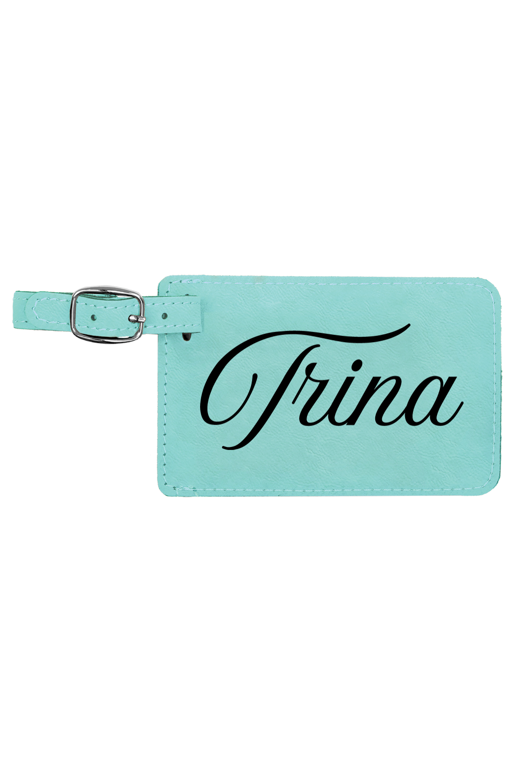 Trina - 4 1/4" x 2 3/4" Laserable Leatherette Luggage Tag