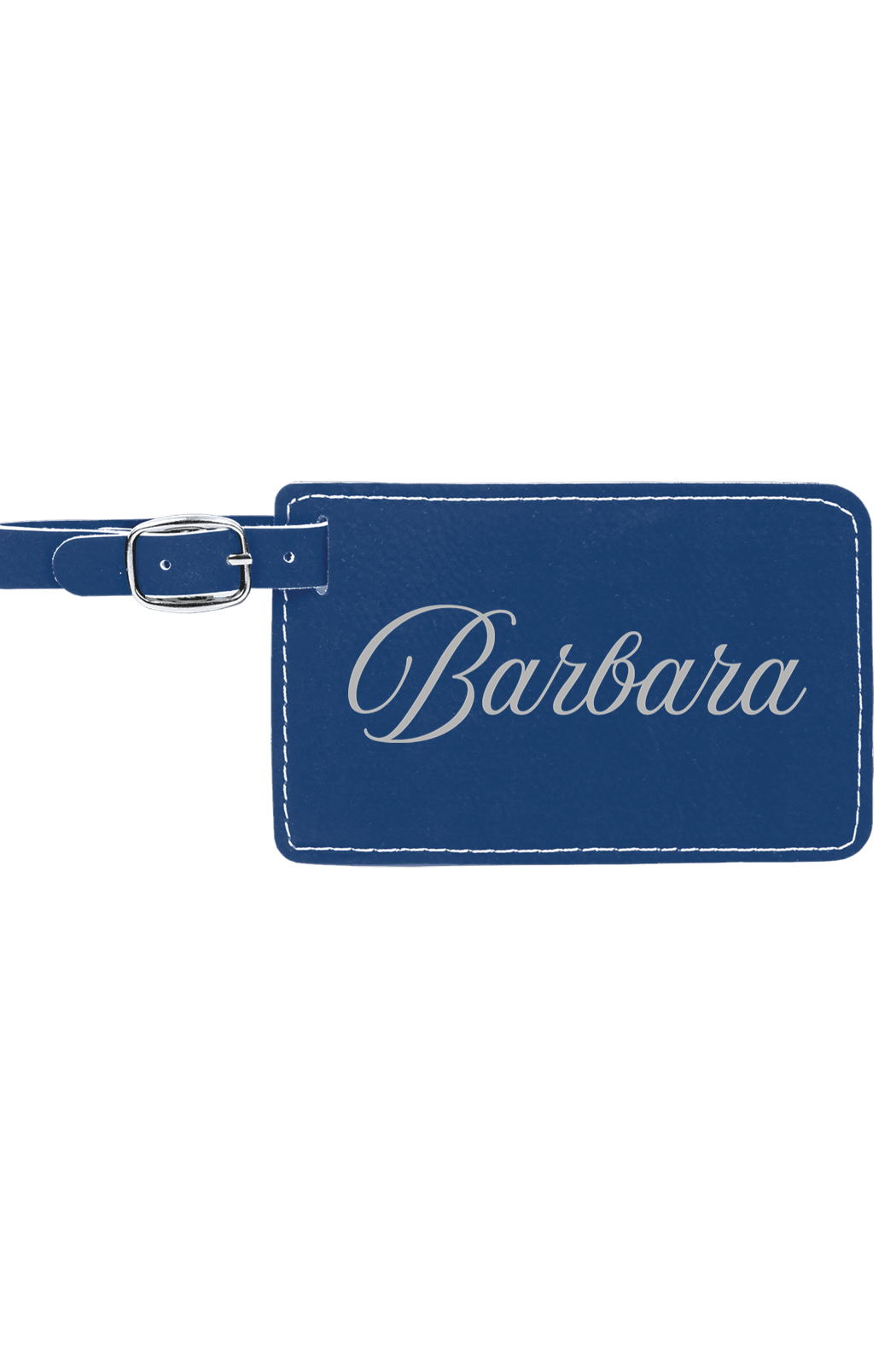 Barbara - 4 1/4" x 2 3/4" Laserable Leatherette Luggage Tag