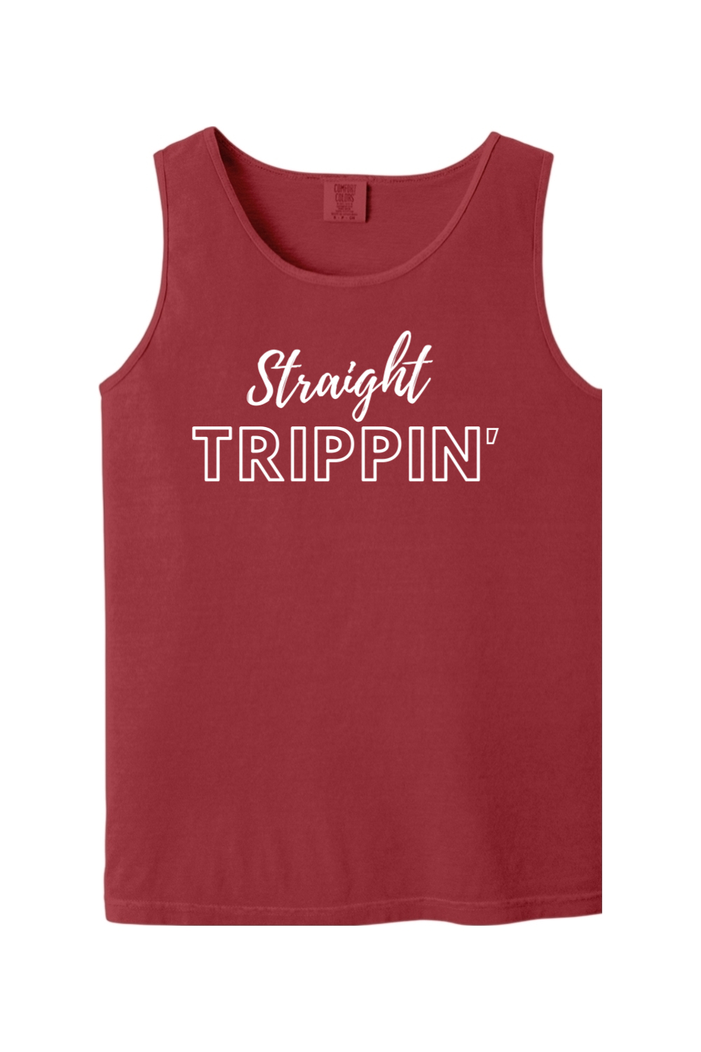 Straight Trippin' - White Font Unisex Tank Top
