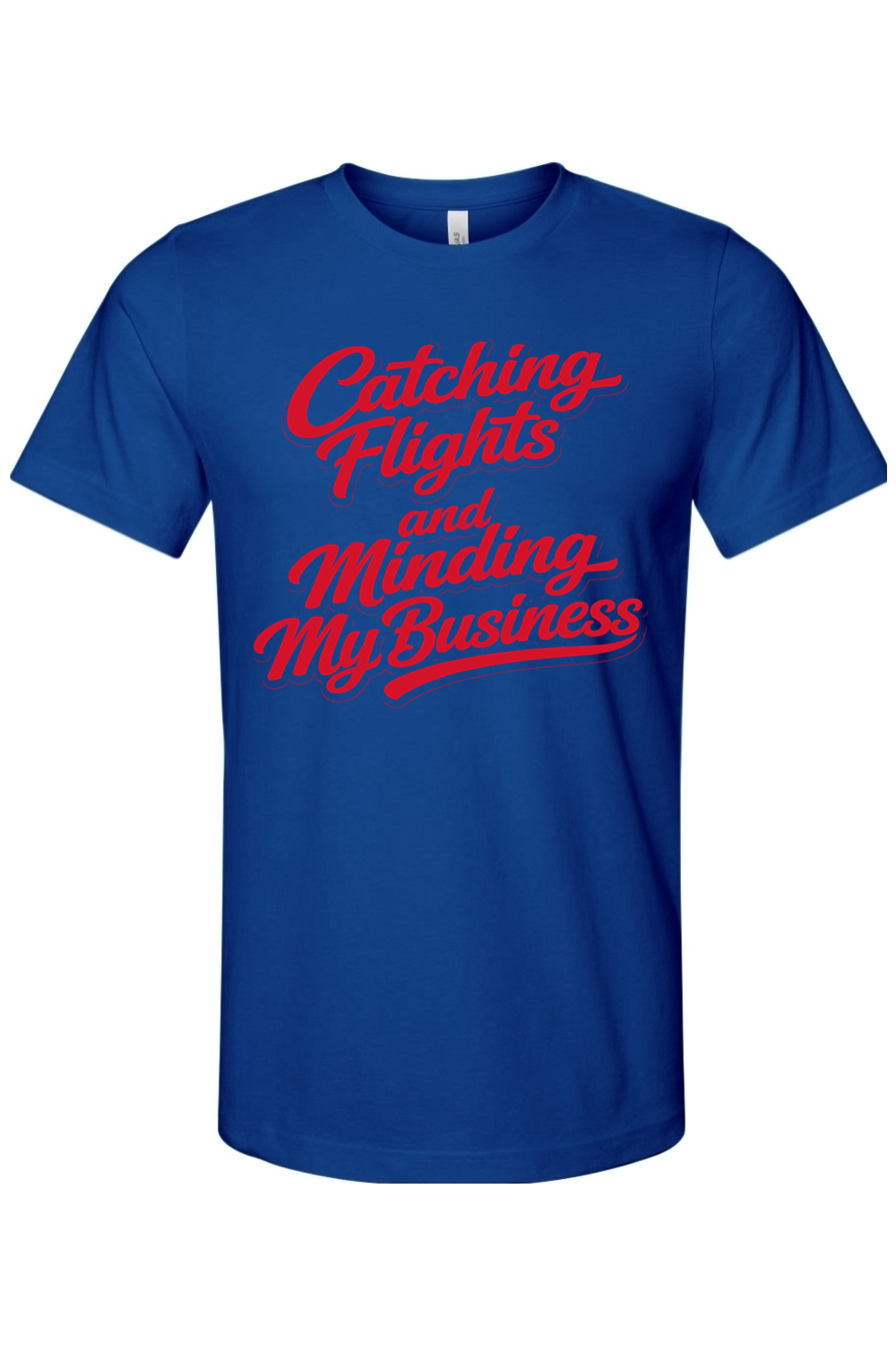 Minding My Business - Red Font Unisex Short Sleeve Shirt