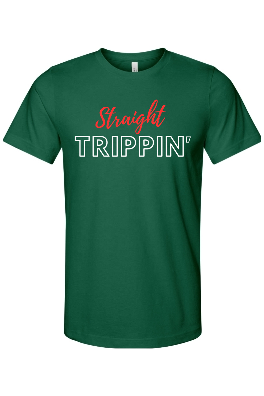 Straight Trippin' - Red/White Font Unisex Short Sleeve Shirt
