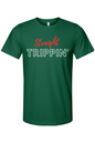 Straight Trippin' - Red/White Font Unisex Short Sleeve Shirt