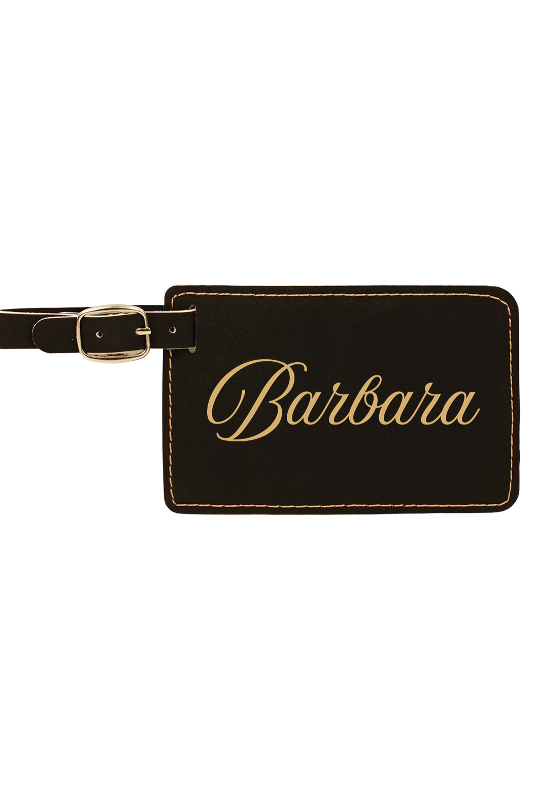 Barbara - 4 1/4" x 2 3/4" Laserable Leatherette Luggage Tag