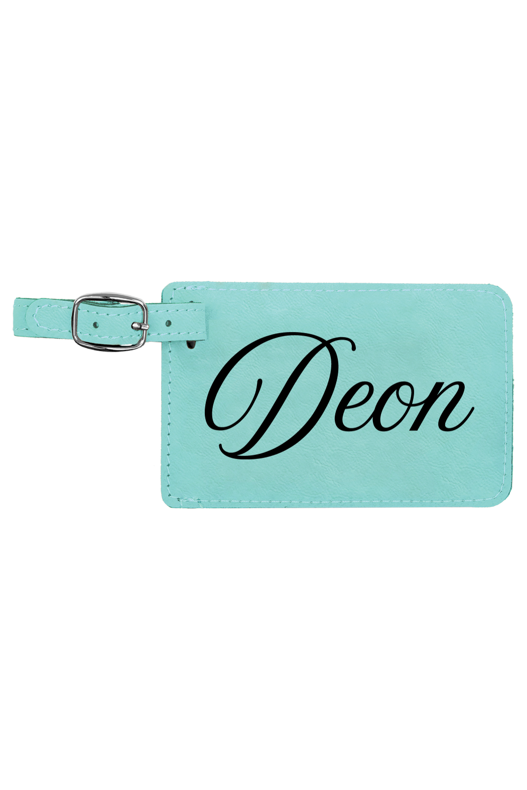Deon - 4 1/4" x 2 3/4" Laserable Leatherette Luggage Tag
