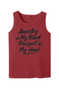 Ancestry in My Blood - Black Font Unisex Tank Top