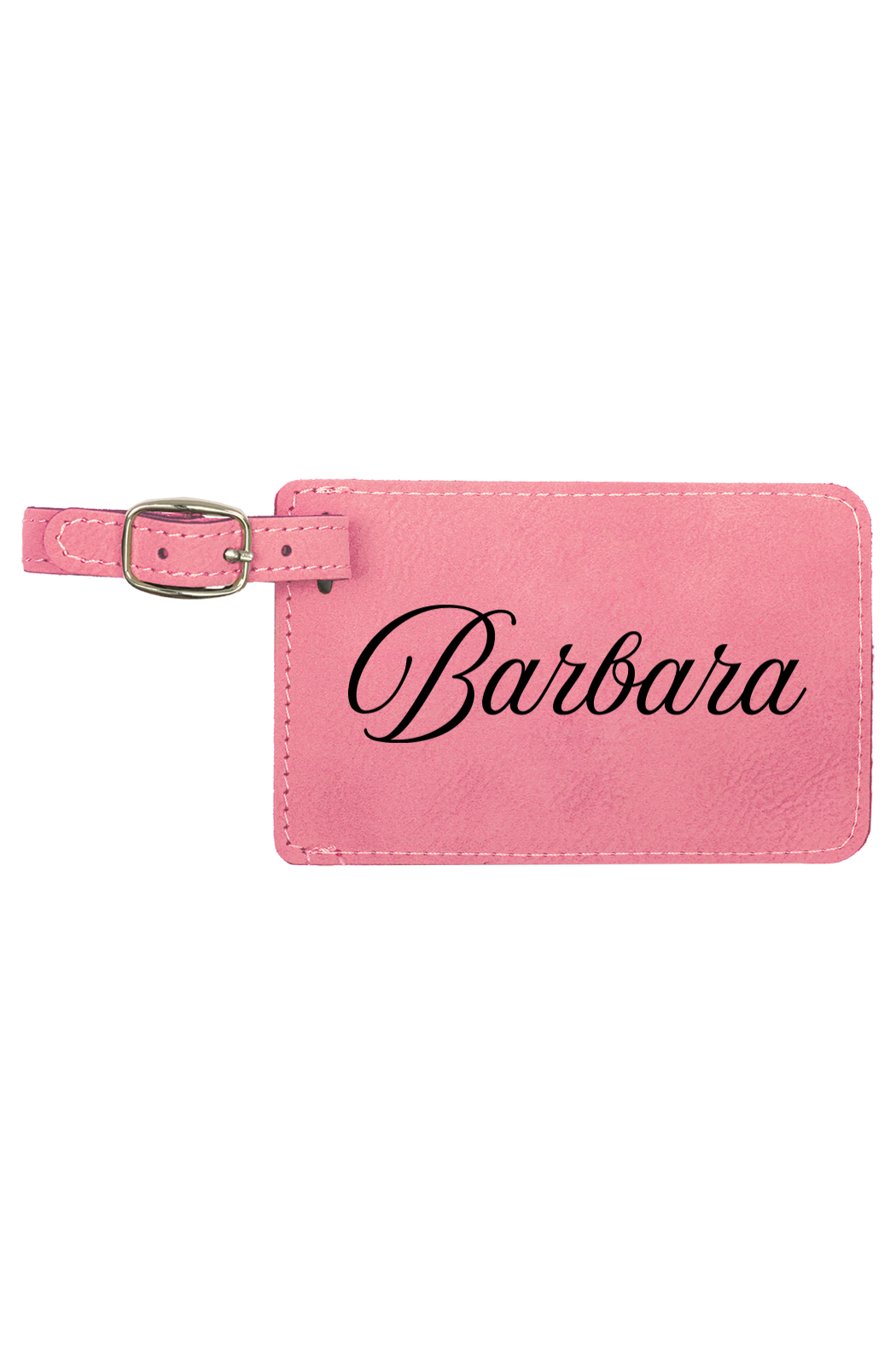 Barbara - 4 1/4" x 2 3/4" Laserable Leatherette Luggage Tag