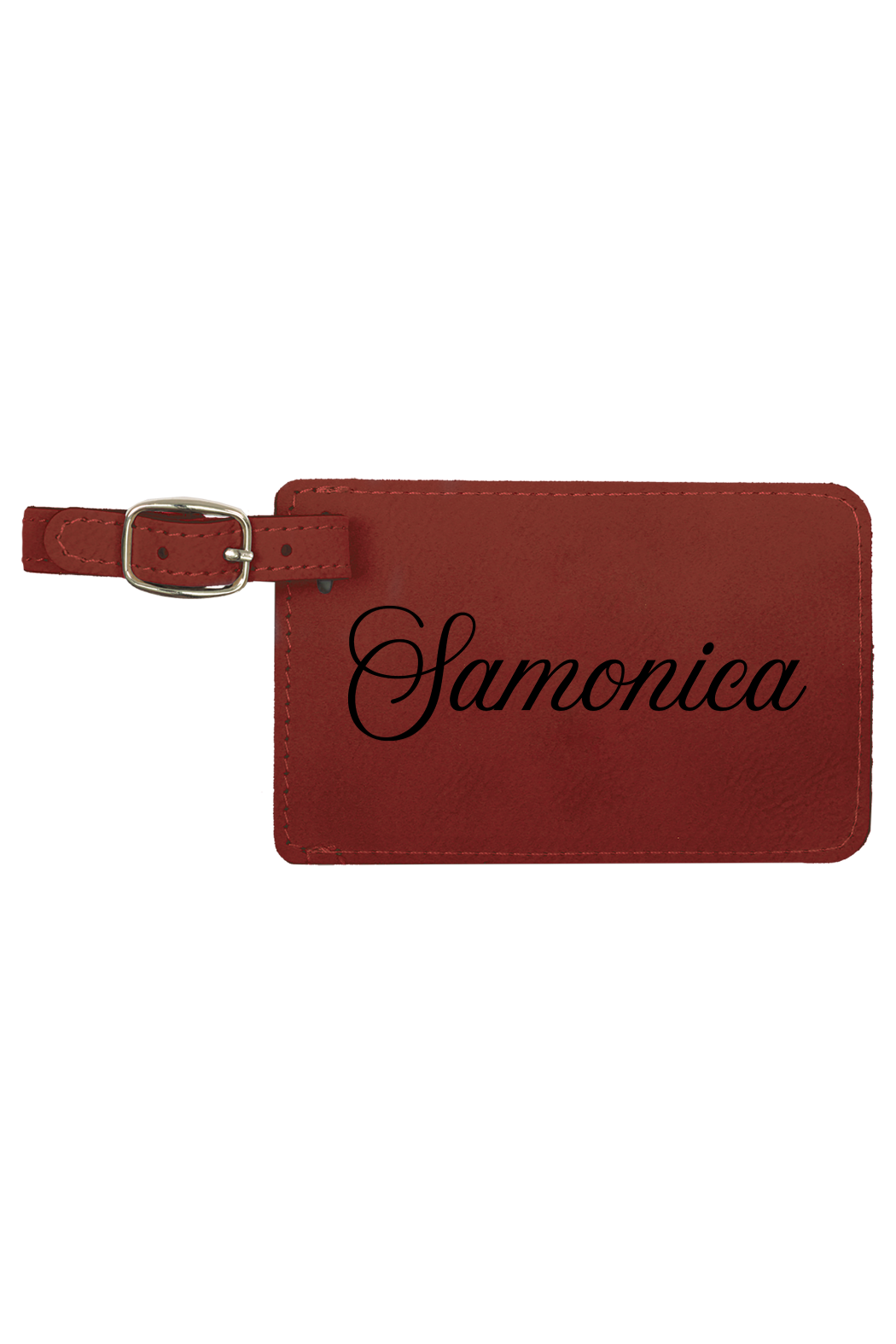Samonica - 4 1/4" x 2 3/4" Laserable Leatherette Luggage Tag