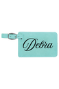 Debra - 4 1/4" x 2 3/4" Laserable Leatherette Luggage Tag