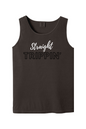 Straight Trippin' - White/Black Font Unisex Tank Top