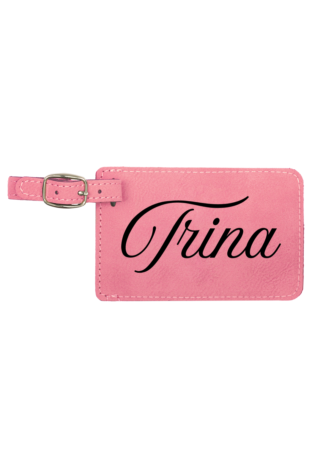 Trina - 4 1/4" x 2 3/4" Laserable Leatherette Luggage Tag