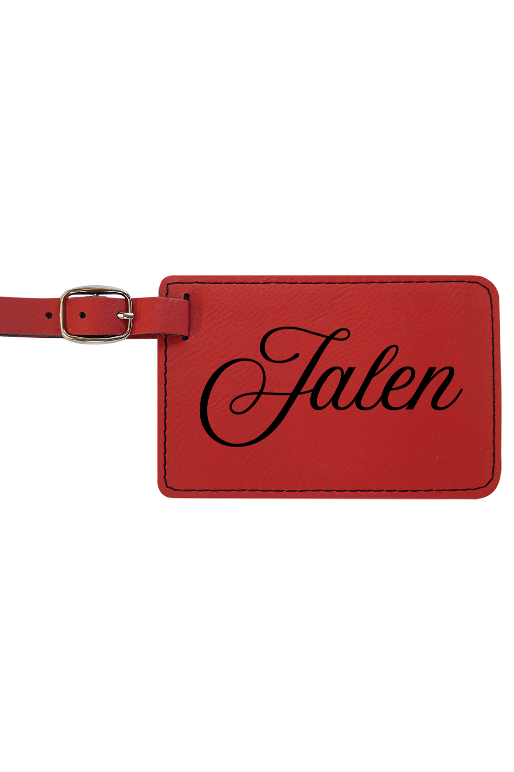 Jalen - 4 1/4" x 2 3/4" Laserable Leatherette Luggage Tag