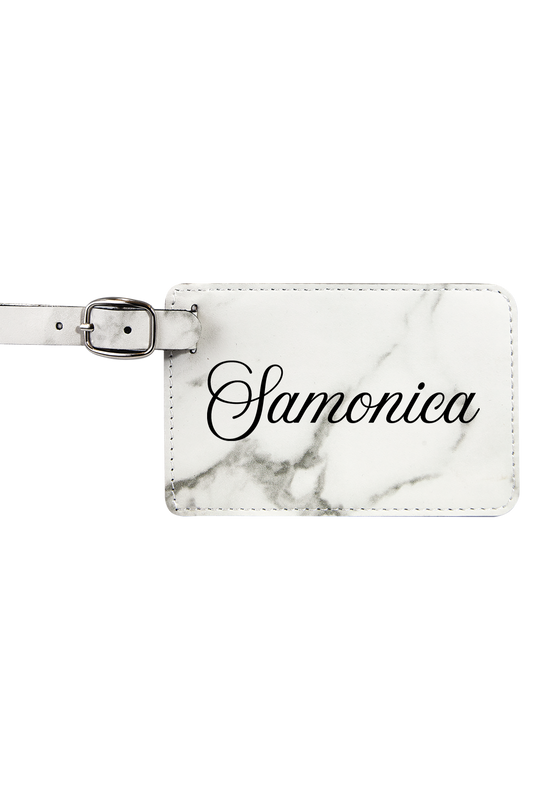 Samonica - 4 1/4" x 2 3/4" Laserable Leatherette Luggage Tag