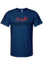 Straight Trippin' - Red/Black Font Unisex Short Sleeve Shirt