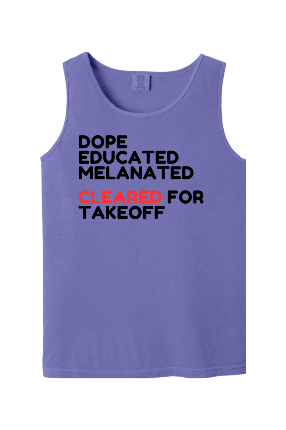 Cleared for Takeoff - Black/Red Unisex Tank Top