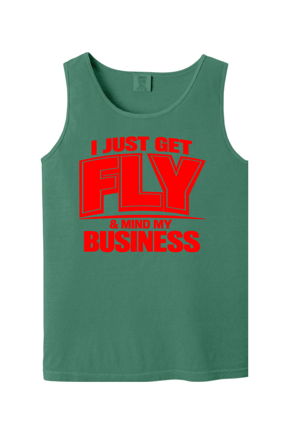 Get Fly & Minding My Business V2 - Red Font Unisex Tank Top