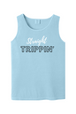 Straight Trippin' - White/Black Font Unisex Tank Top