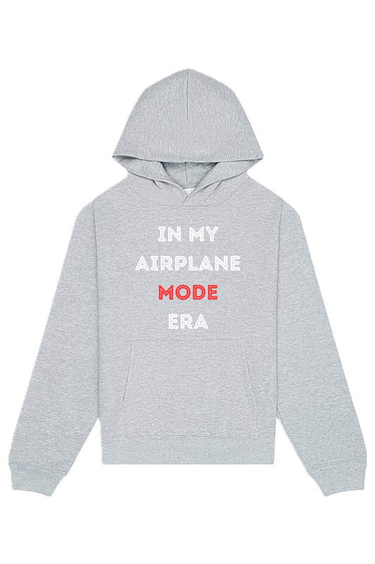 Airplane Mode Era - White/Red Front Unisex Heavyweight Hoodie