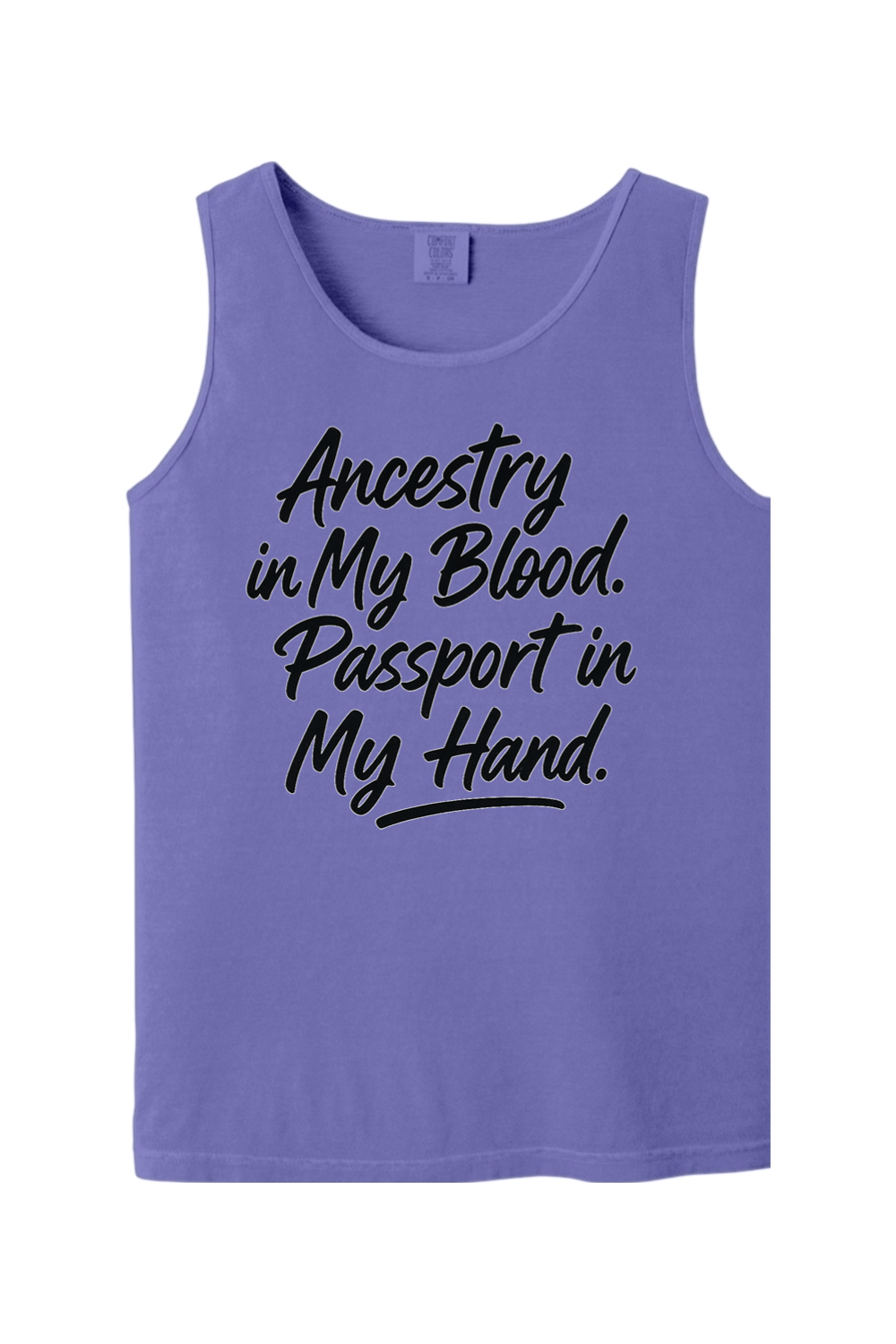 Ancestry in My Blood - Black Font Unisex Tank Top