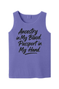 Ancestry in My Blood - Black Font Unisex Tank Top