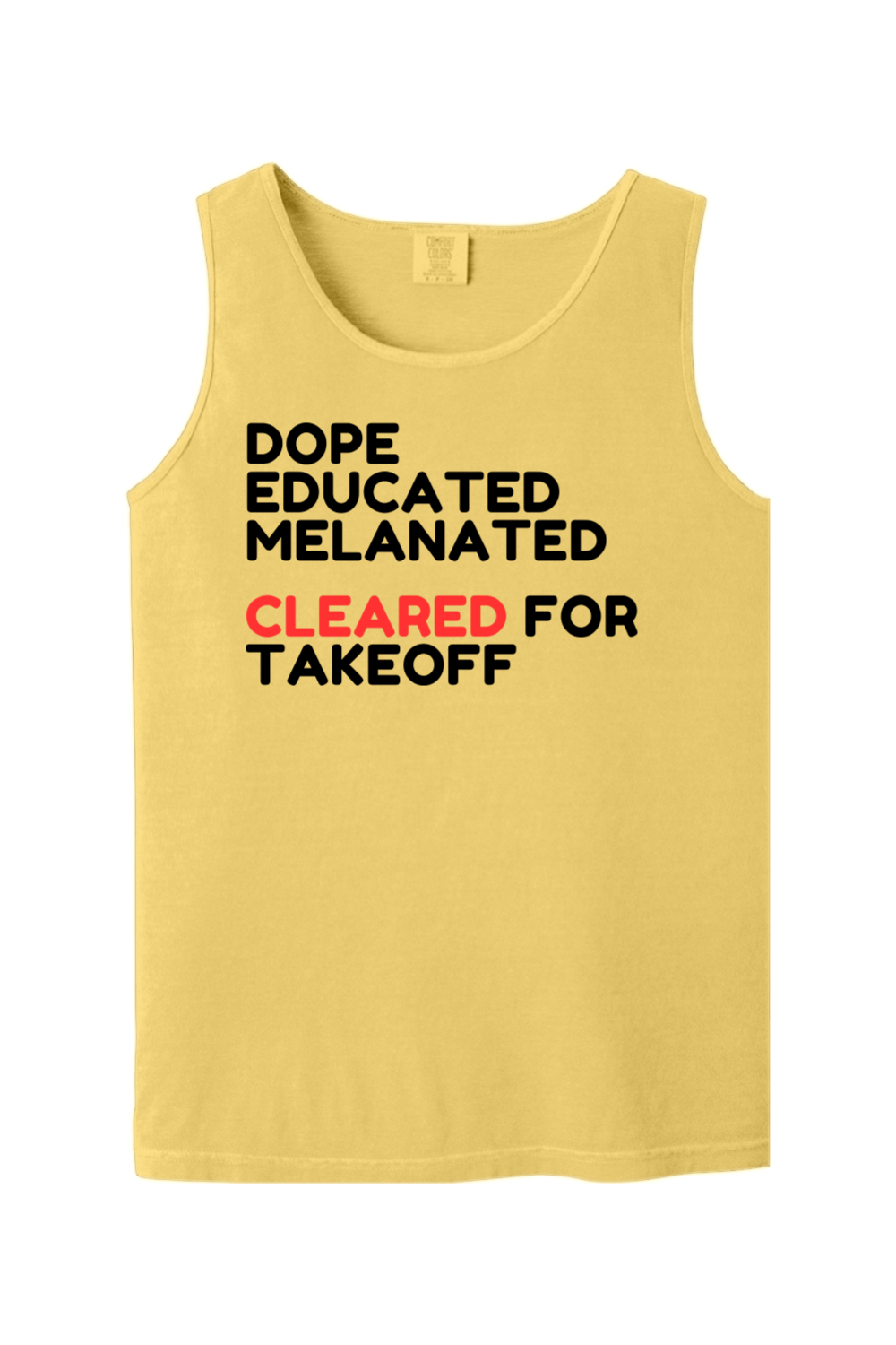 Cleared for Takeoff - Black/Red Unisex Tank Top