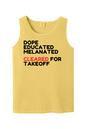 Cleared for Takeoff - Black/Red Unisex Tank Top
