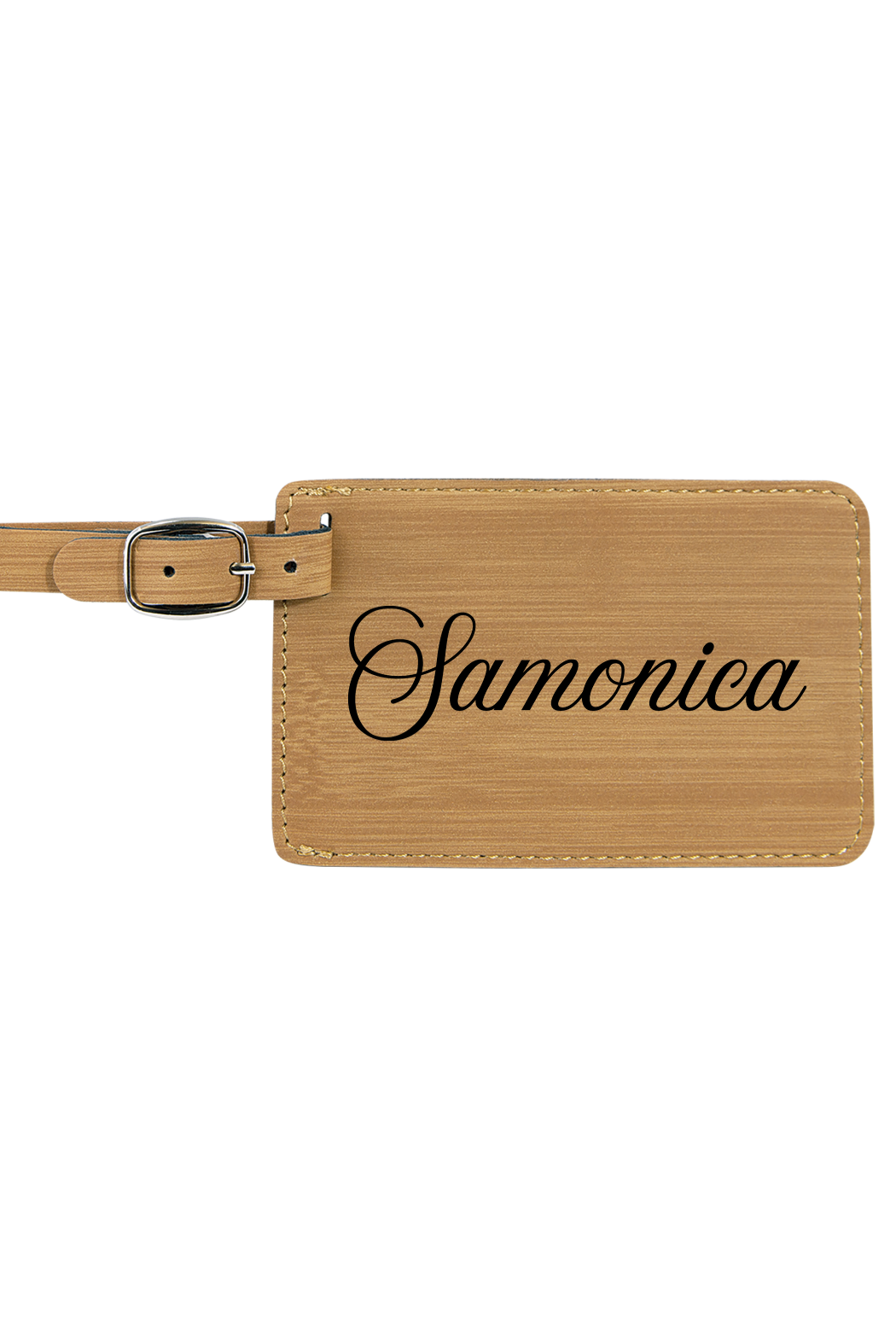Samonica - 4 1/4" x 2 3/4" Laserable Leatherette Luggage Tag