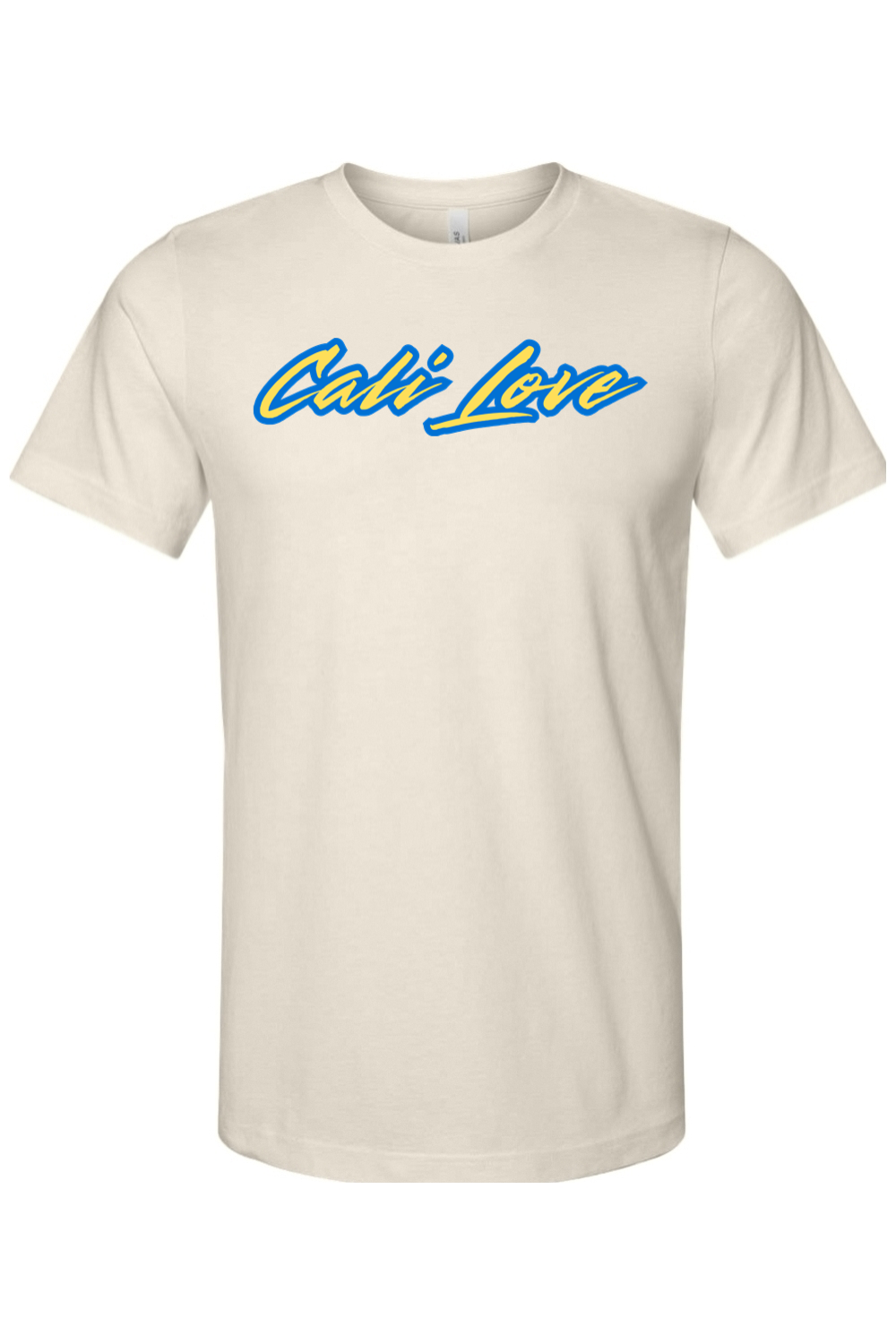 Cali Love - Blue/Yellow Font Unisex Short Sleeve Shirt