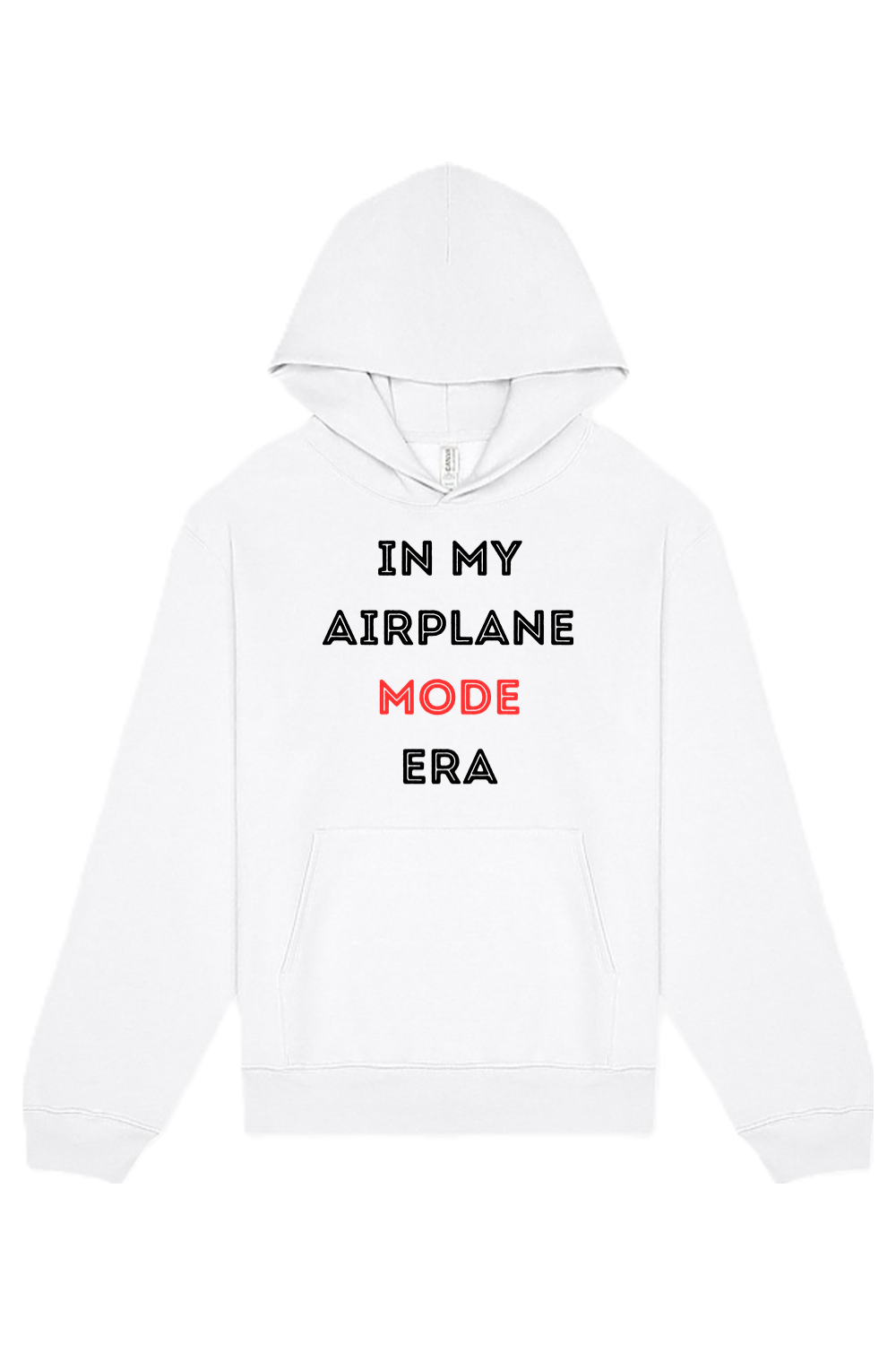 Airplane Mode Era - Black/Red Front Unisex Heavyweight Hoodie