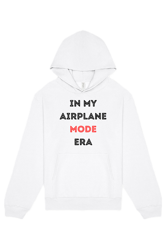 Airplane Mode Era - Black/Red Front Unisex Heavyweight Hoodie