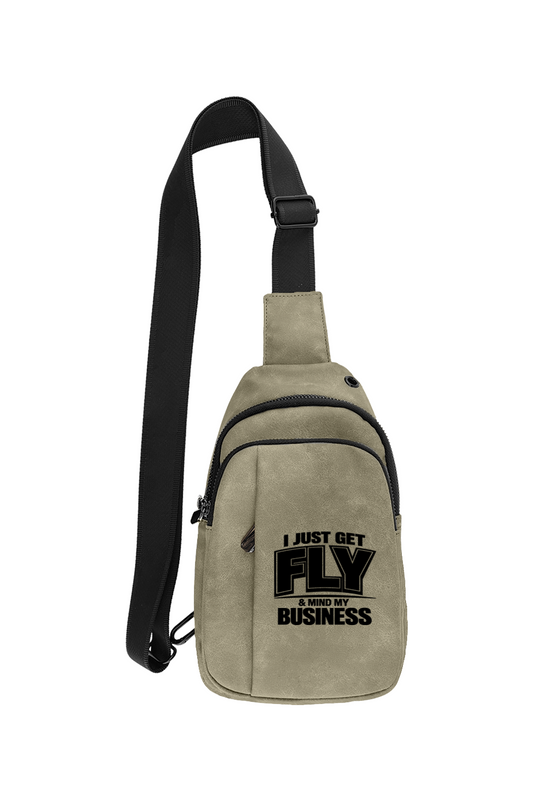 Get Fly & Mind My Business V2 - Leatherette Explorer Crossbody Bag