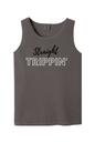Straight Trippin' Black/White Font Unisex Tank Top