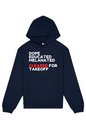 Cleared for Takeoff - White/Red Font Unisex Heavyweight Hoodie