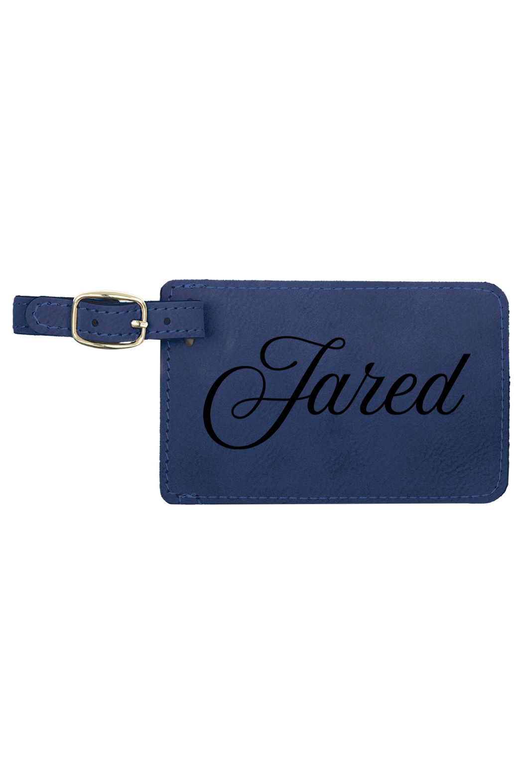 Jared - 4 1/4" x 2 3/4" Laserable Leatherette Luggage Tag